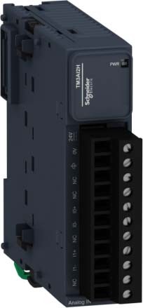Schneider TM3AI2H Analoges Eingangsmodul, Modicon TM3, 2 Eingänge, Spannung / Strom, Auflösung 16 Bit, Schraubklemmen