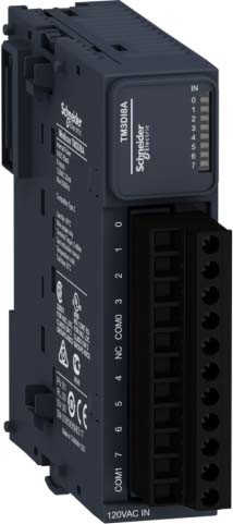 Schneider TM3DI8A Digitales Eingangsmodul, Modicon TM3, 8 Eingänge, 120 VAC, Schraubklemmen