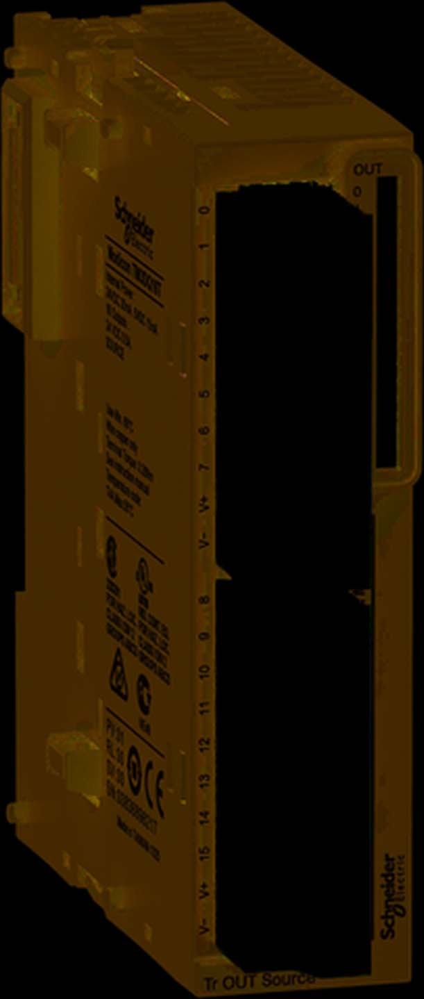 Schneider TM3DQ16T Digitales Ausgangsmodul, Modicon TM3, 16 Ausgänge, 24 VDC, Source Transistor, Schraubklemmen