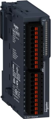 Schneider TM3DQ16TG Digitales Ausgangsmodul, Modicon TM3, 16 Ausgänge, 24 VDC, Source Transistor, Federzugklemmen