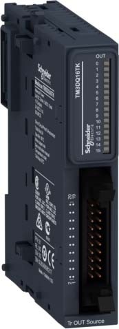 Schneider TM3DQ16TK Digitales Ausgangsmodul, Modicon TM3, 16 Ausgänge, 24 VDC, Source Transistor, HE10