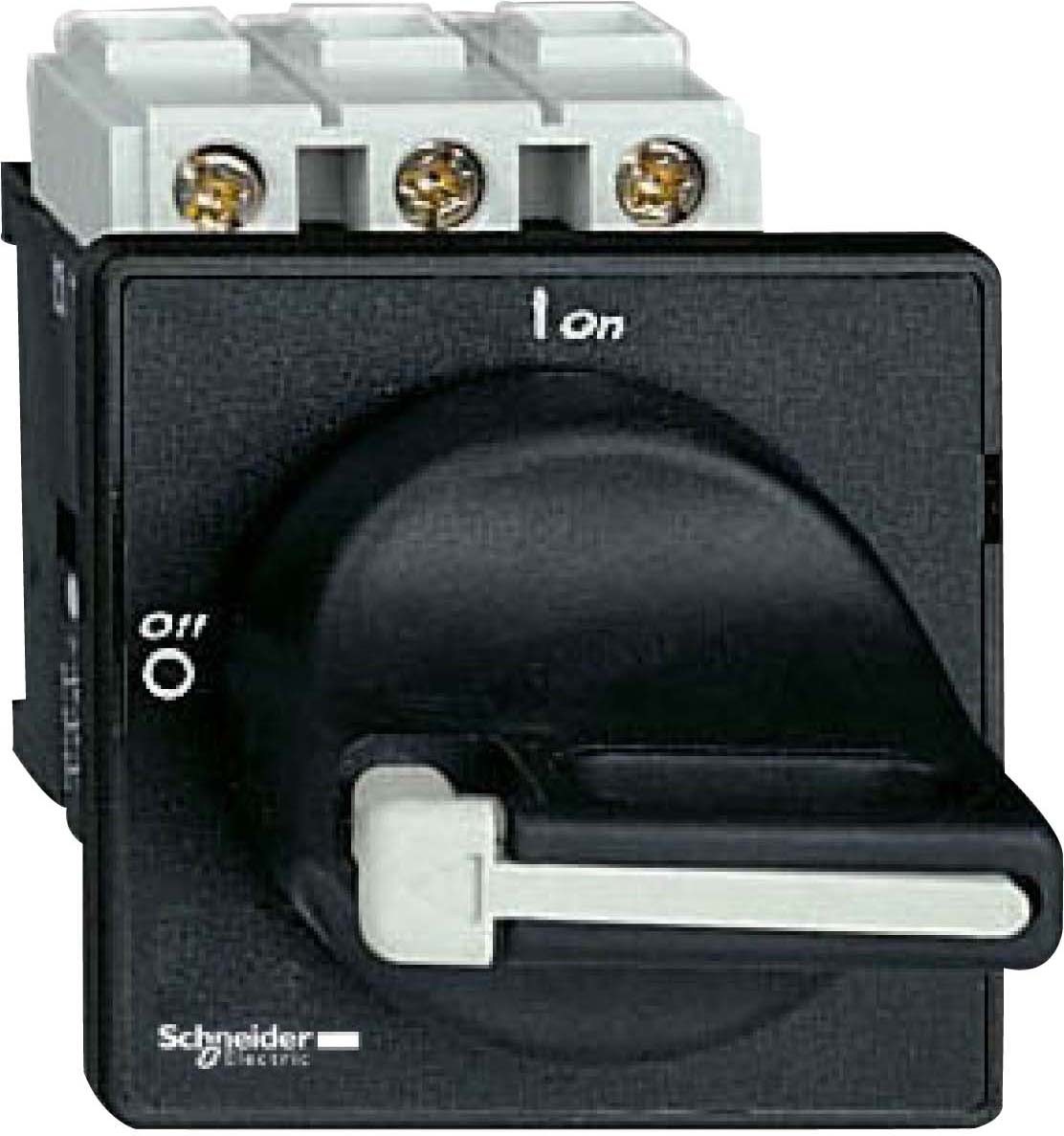 Schneider VBF1 Hauptschalter, 4-Loch bef., 3p, 690V, 32A, Griff schwarz abschließbar