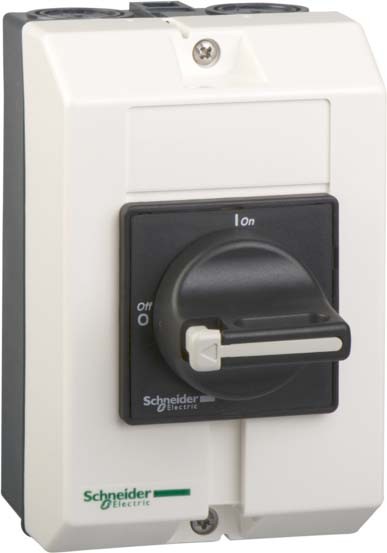 Schneider VBFXGE1 Gehäuse, leer, IP65, für VN12,VN20,V02-V2, +max. 2 Zusatzmodule, Griff schwarz