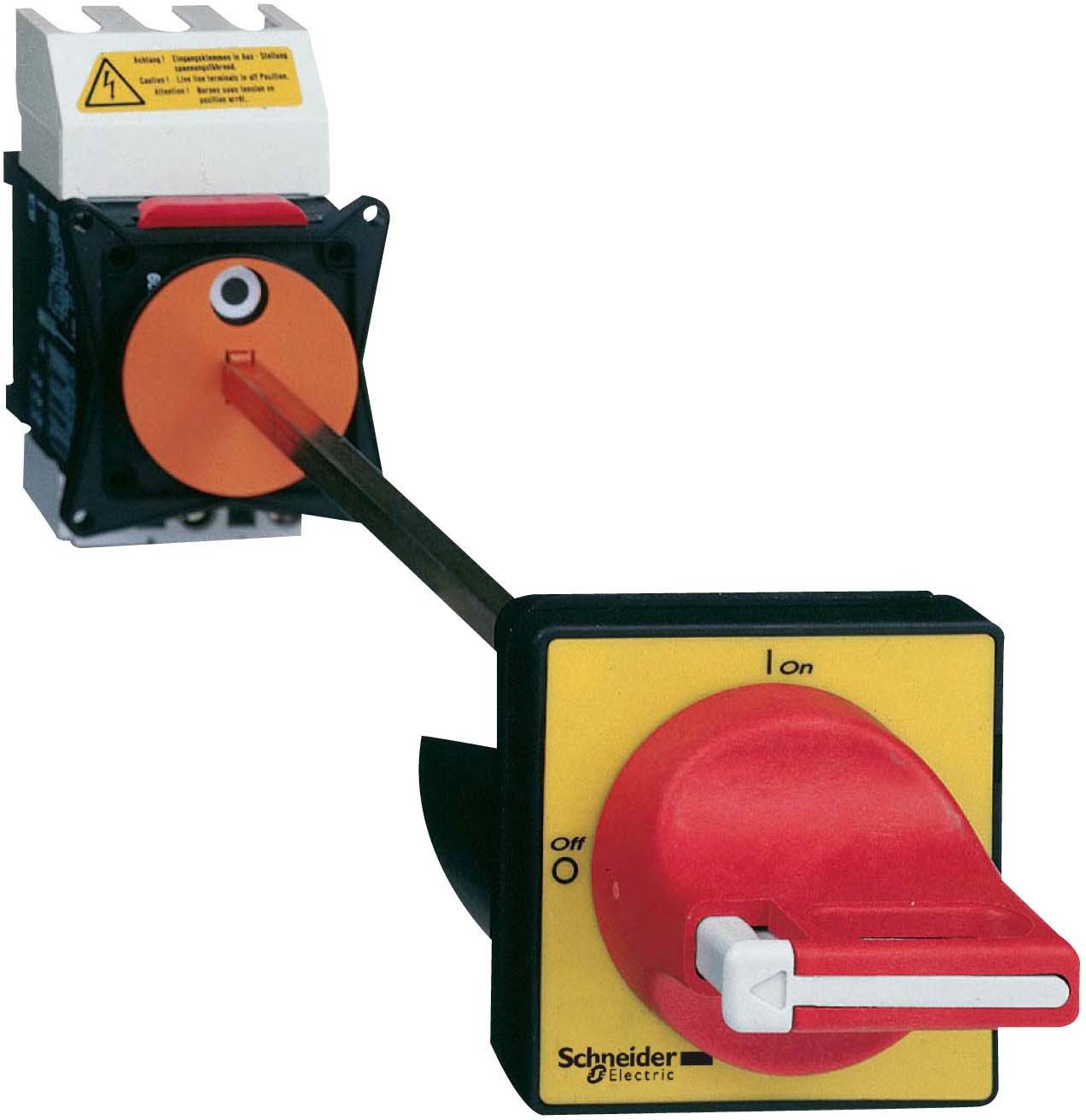Schneider VCCD02 Not-Aus/Hauptschalter, Zwischenbau, 3p, 690V, 12A, Griff rot abschließbar