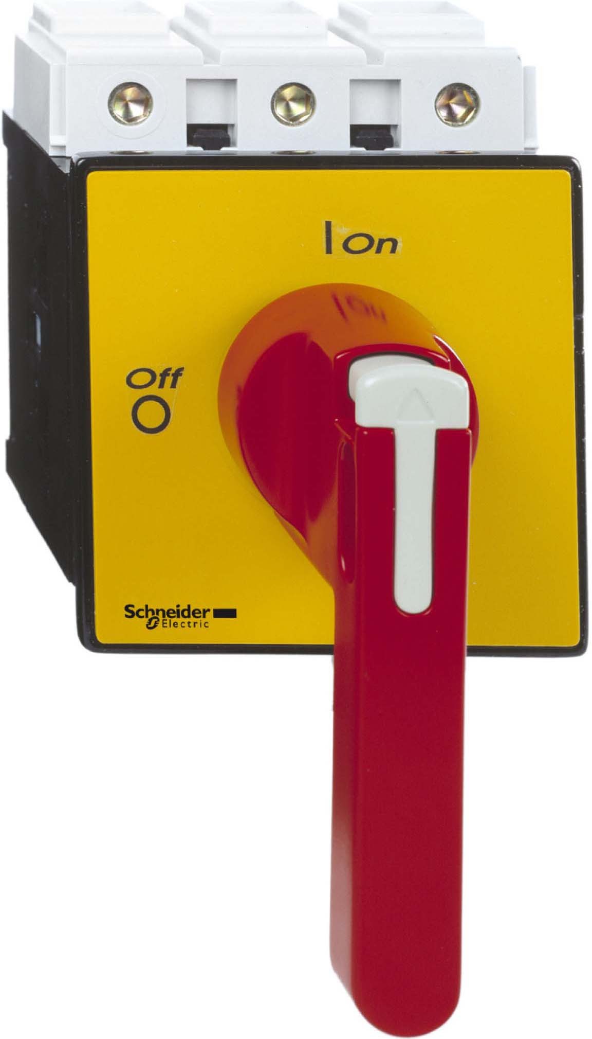 Schneider VCF6 Not-Aus/Hauptschalter, 4-Loch bef., 3p, 690V, 175A, Griff lang rot abschließbar