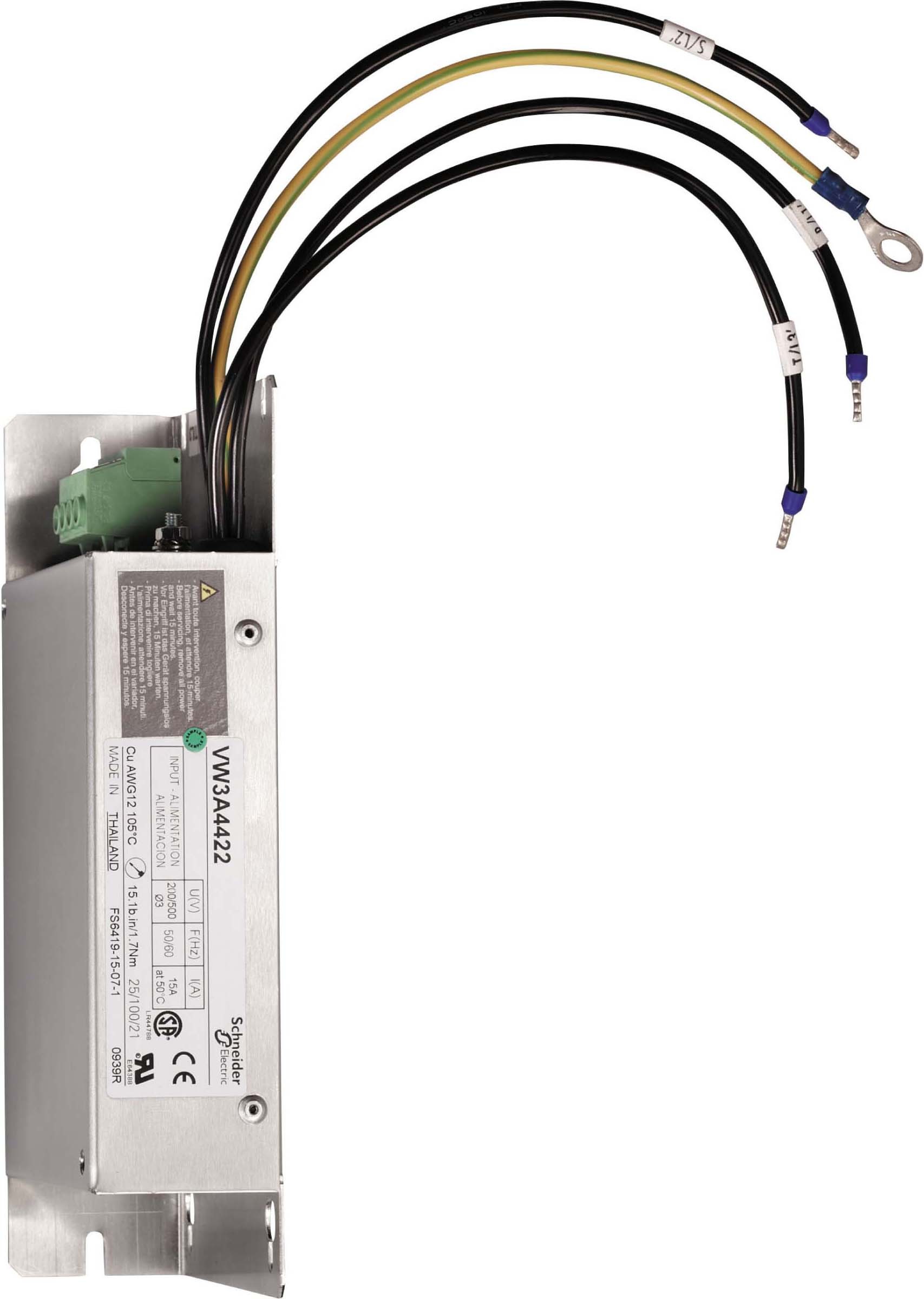 Schneider VW3A4426 EMV-Filter, 23A, 1-phasig