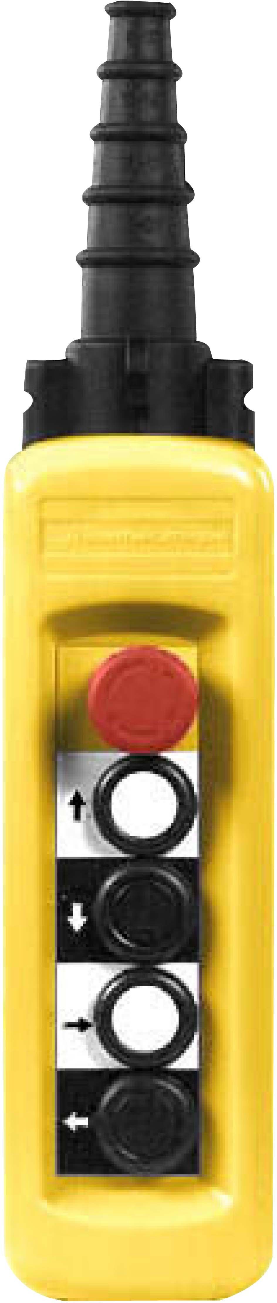 Schneider XACA4813 Hängetaster XAC-A, 4 Drucktaster 1 Not-Halt/Not-Aus-Taster