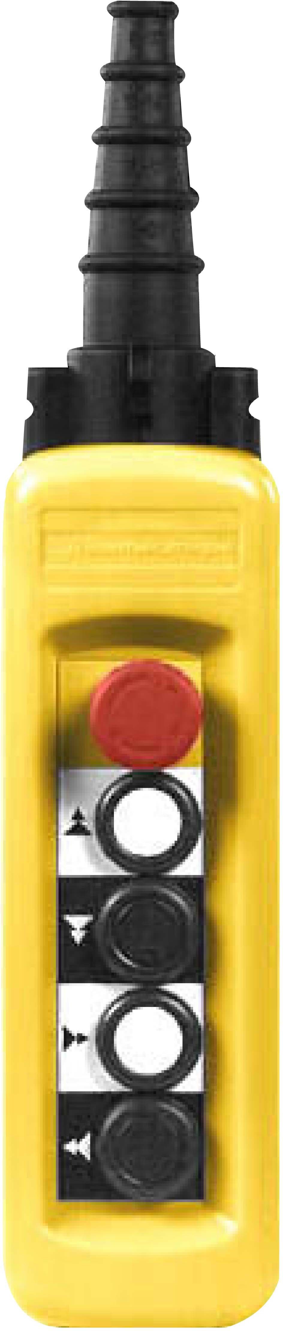 Schneider XACA4913 Hängetaster XAC-A, 4 Drucktaster 1 Not-Halt/Not-Aus-Taster
