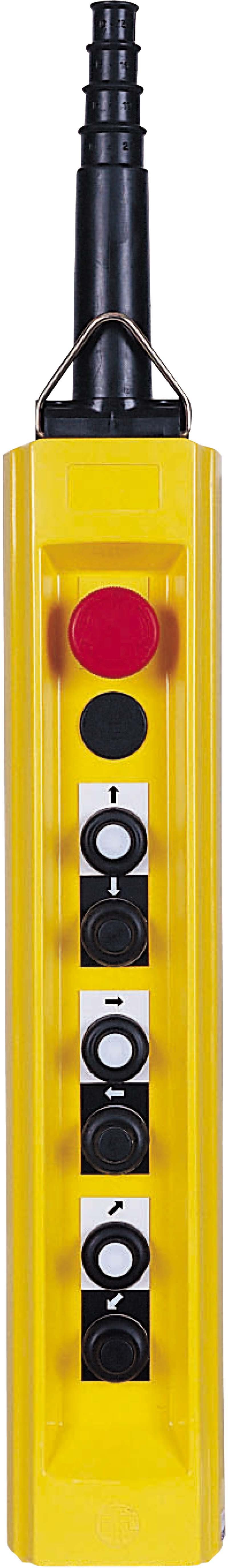 Schneider XACB6933 Hängetaster XAC-B, 6 Drucktaster 1 Not-Halt/Not-Aus-Taster