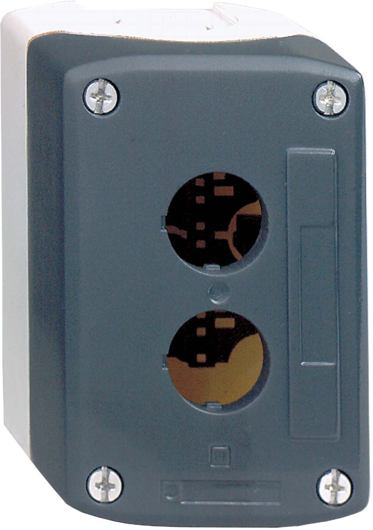 Schneider XALD04 Leergehäuse, Harmony XALD, Kunststoff, dunkelgrau, 4 Bohrungen, 22mm