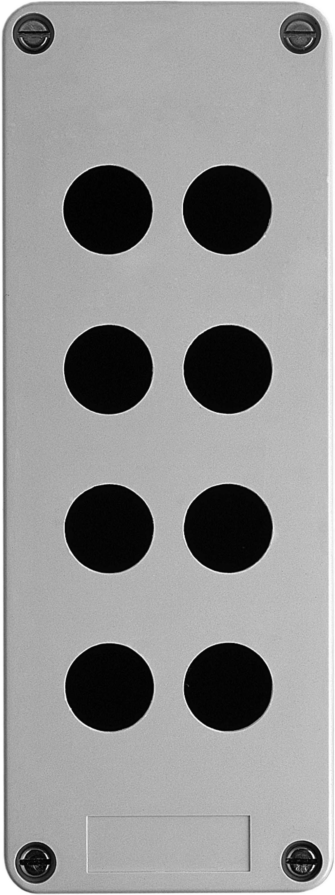 Schneider XAPA2108 Leergehäuse, XAP-A, Kunststoff, 8 Bohrungen in 2 Reihen