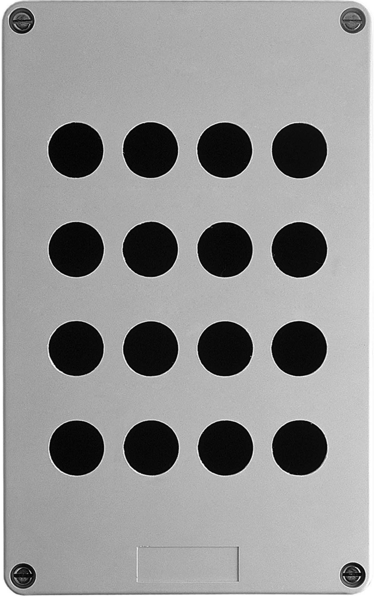 Schneider XAPA3116 Leergehäuse, XAP-A, Kunststoff, 16 Bohrungen in 4 Reihen