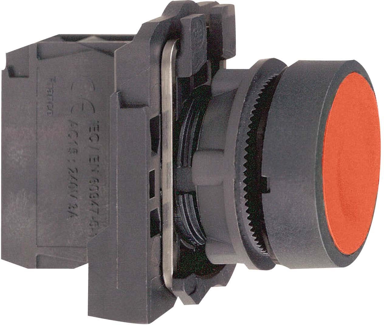Schneider XB5AA42 Drucktaster, Harmony XB5, Kunststoff, rot, unbeschriftet, 22mm, tastend, 1Ö