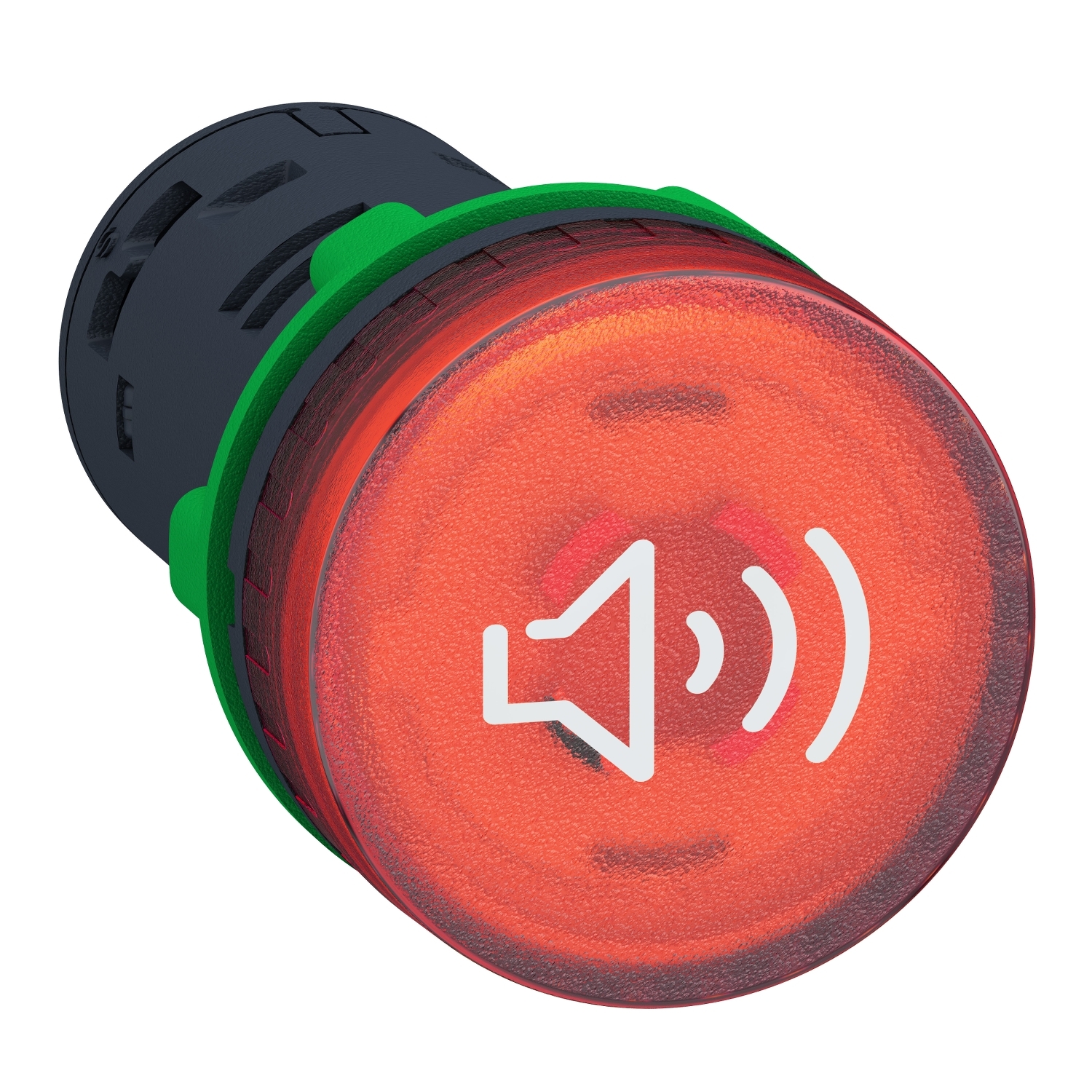 Schneider XB5KS2B4 Buzzer, Summer, Harmony XB5, Kunststoff, beleuchtet, rot, 22mm, 90dB, 24V ACDC