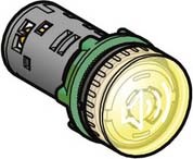 Schneider XB5KS2M8 Buzzer, Summer, Harmony XB5, Kunststoff, beleuchtet, gelb, 22mm, 90dB, 230V AC