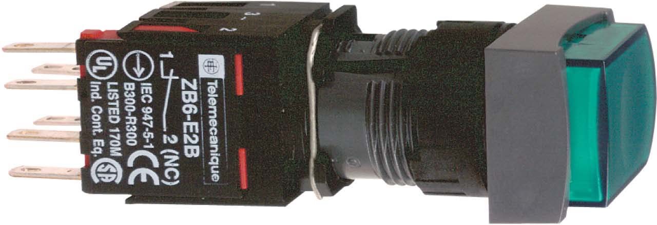 Schneider Electric XB6DE3B5B Leuchtdrucktaster Gn