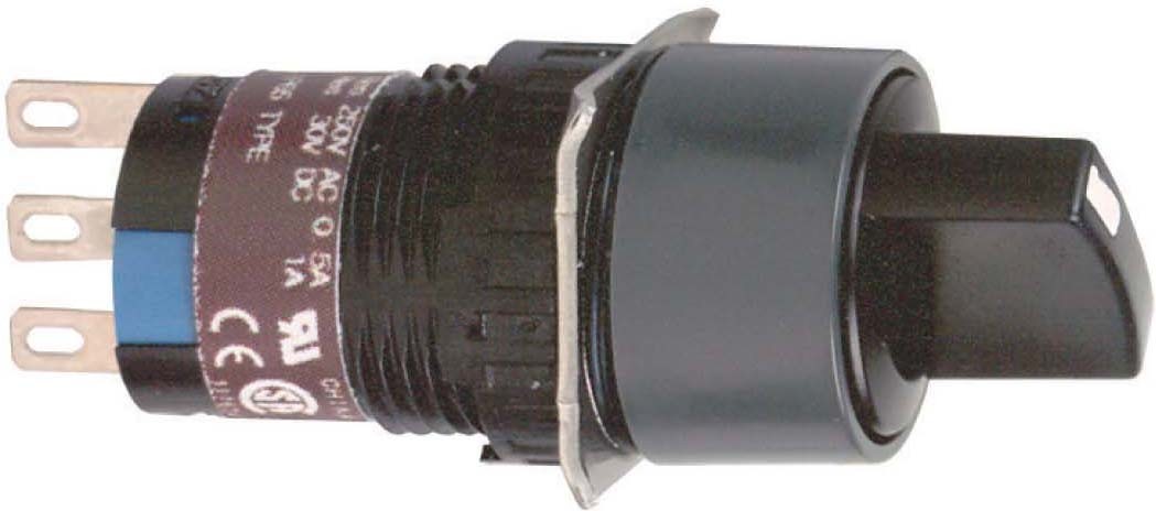 Schneider XB6EAD221P Wahlschalter, schwarz Ø 16, Knebel, vorstehend 2 Stellungen, 1W