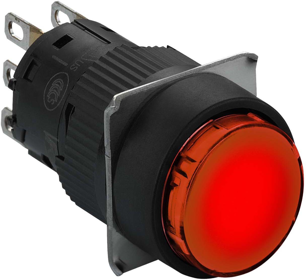 Schneider Electric XB6EAF4B1P Leuchtdrucktaster rot Ø 16 flach o. Rastung 24 V 1W 5 Stück