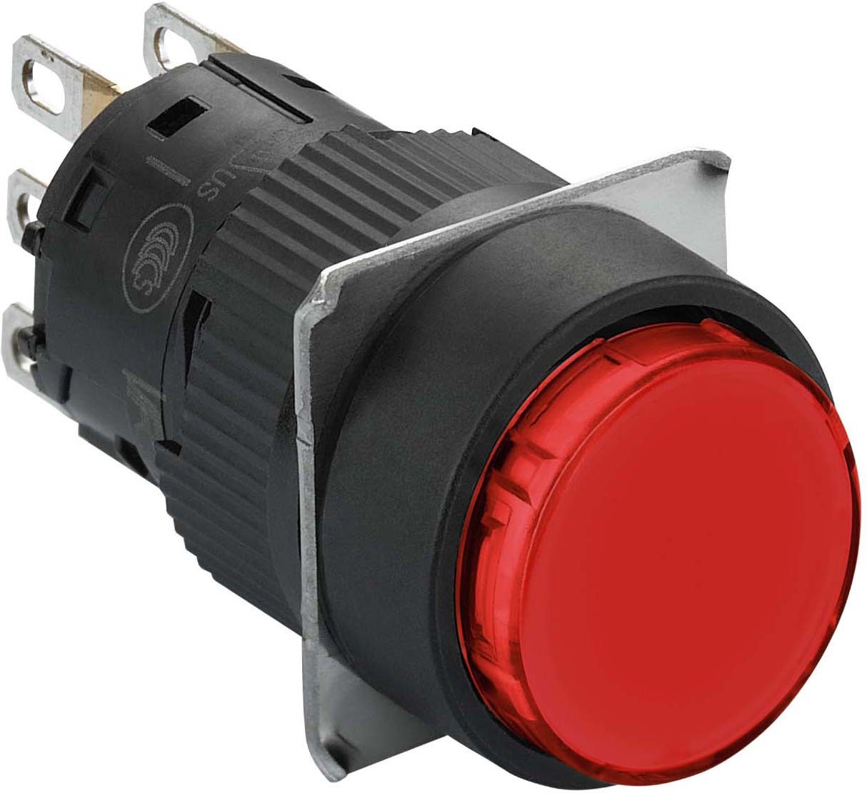 Schneider XB6EAW4B1P Leuchtdrucktaster, rot Ø 16, flach, o. Rastung, 24 V, 1W