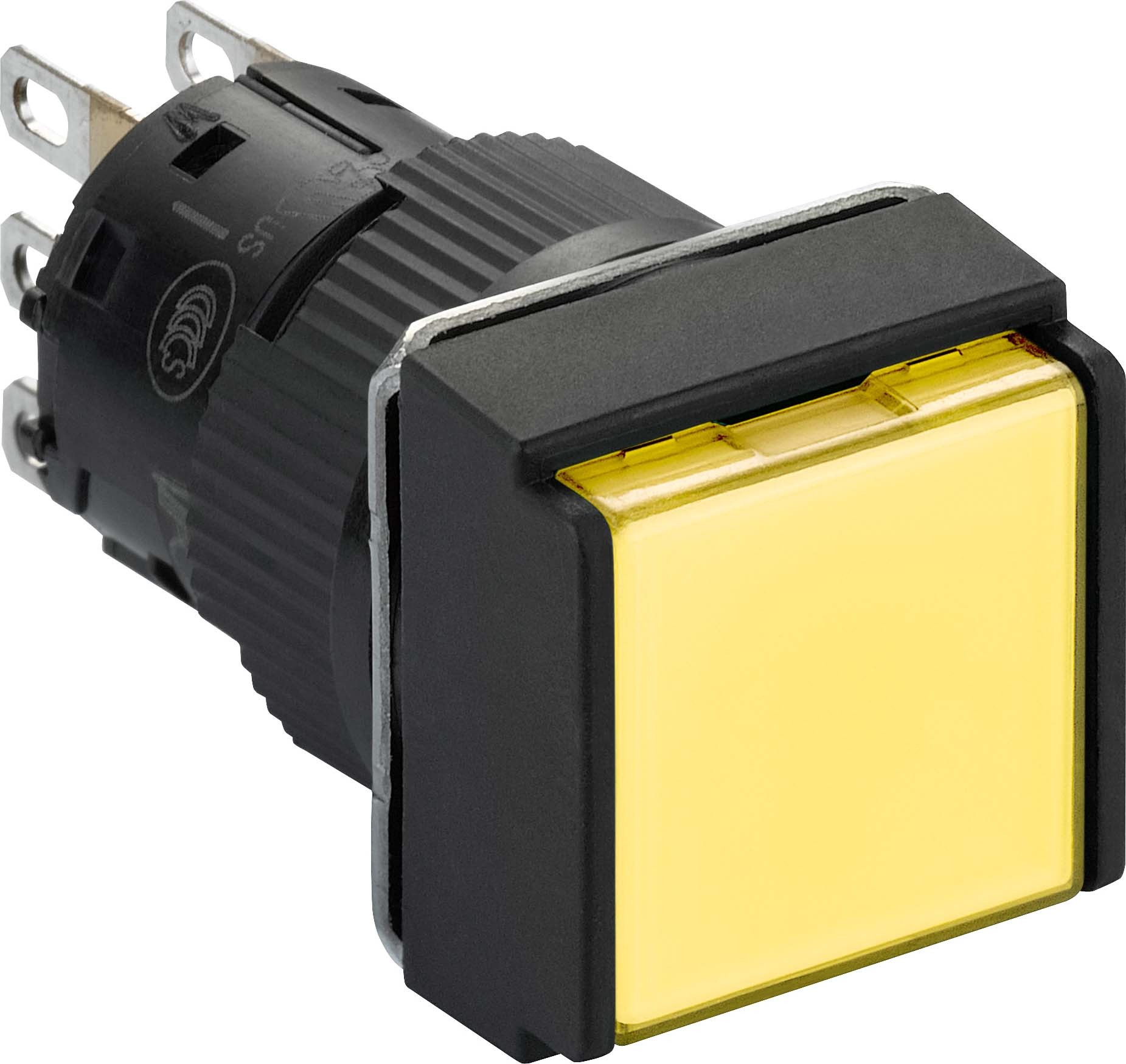 Schneider Electric XB6ECW5B1P Gelber Leuchtdrucktaster Ø 16 flach o. Rastung 24 V 1OC 5 Stück