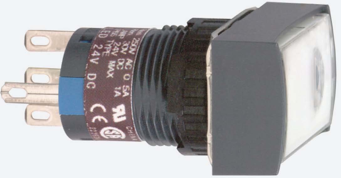 Schneider XB6EDW1B1P Leuchtdrucktaster, weiß Ø 16, flach, o. Rastung, 24 V, 1W