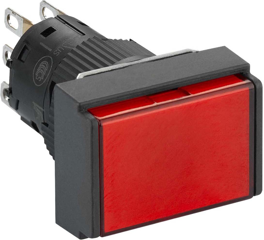 Schneider XB6EDW4B1P Leuchtdrucktaster, rot Ø 16, flach, o. Rastung, 24 V, 1W