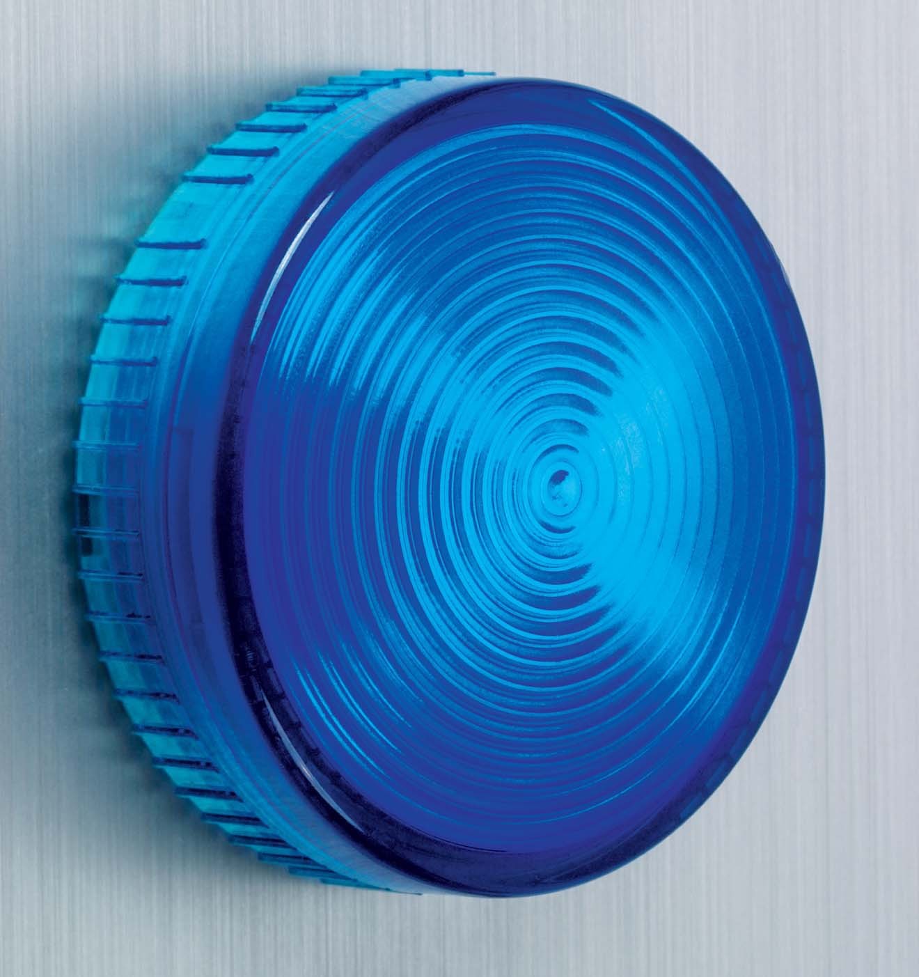 Schneider XB7EV06BP Leuchtmelder, Harmony XB7, Monoblock, Kunststoff, Ø22mm, blau, integrierte LED, 24V ACDC, Schraubklemme