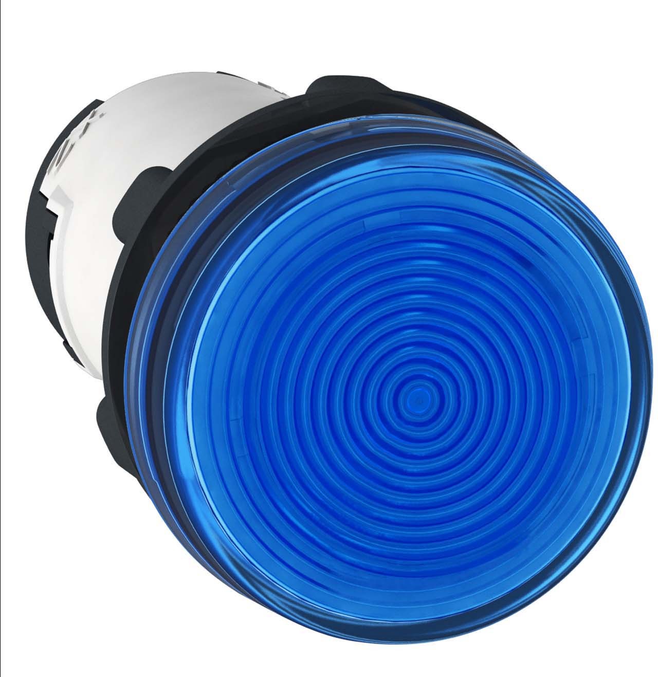 Schneider XB7EV66P Leuchtmelder, Harmony XB7, Monoblock, Kunststoff, Ø22mm, blau, Glühlampe, 230V AC, Schraubklemme