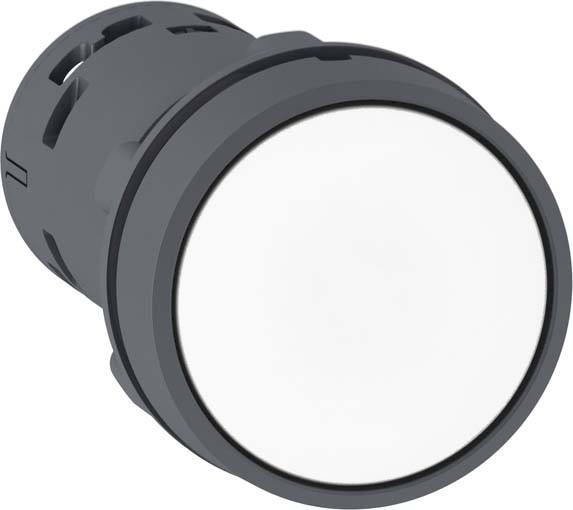 Schneider XB7NA11 Drucktaster, Harmony XB7, Monoblock, Kunststoff, Ø22mm, weiß, 1S, Schraubklemme