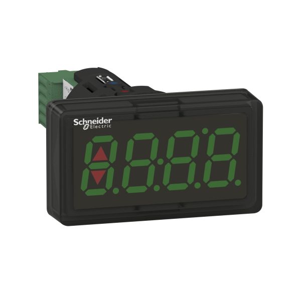 Schneider XBH1AA0G4 7-Segmentanzeige, Harmony XB5, Kunststoff, 22mm, schwarz, LED Anzeige grün, 4-stellig, 4-20mA