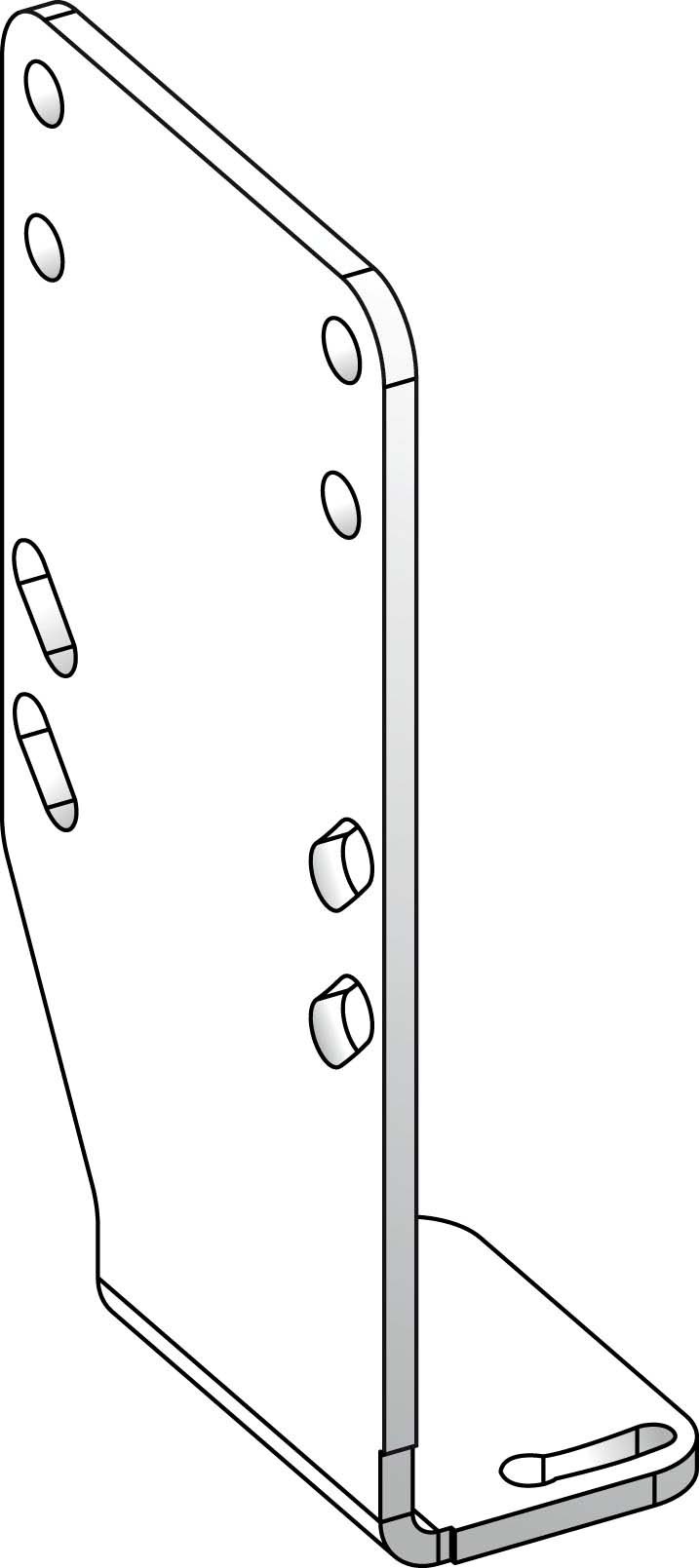 Schneider Electric XUZASK003 Zubehör für Sensor XUK Befestigungswinkel Metall für XUL-Ersatz