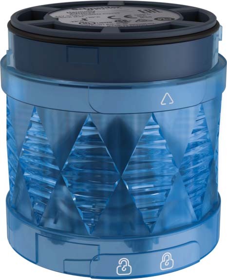 Schneider XVUC26 Leuchtelement, Harmony XVU, modular, 60mm, LED, blau, Dauerlicht, IP65, 24V ACDC