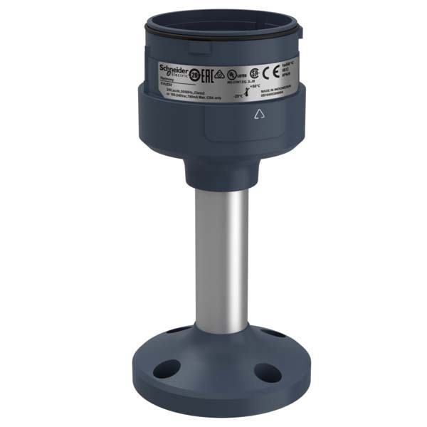 Schneider XVUZ02 Montageplatte auf Aluminium-Rohr, Harmony XVU, modular, 60mm, schwarz, Höhe 100mm, 24V ACDC, 110-240V AC