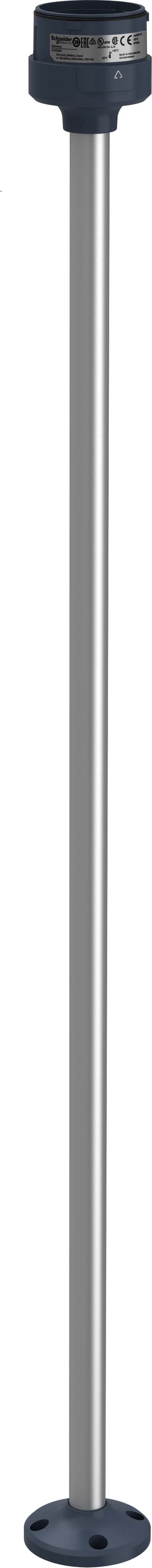 Schneider XVUZ800 Montageplatte auf Aluminium-Rohr, Harmony XVU, modular, 60mm, schwarz, Höhe 800mm, 24V ACDC, 110-240V AC
