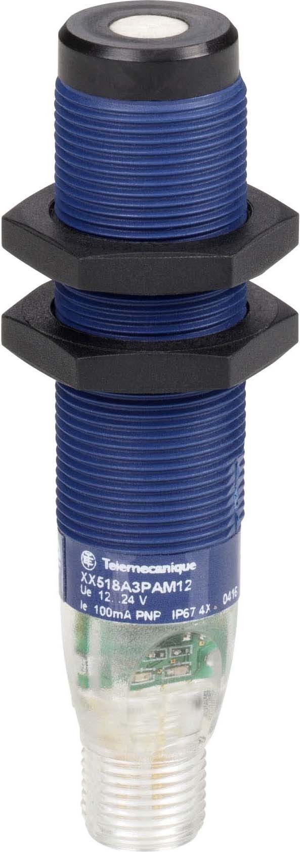 Schneider Electric XXB18A3PAM12 Ultraschallsensor M18 Reflexionsschranke Sn 0,5m Ö M12