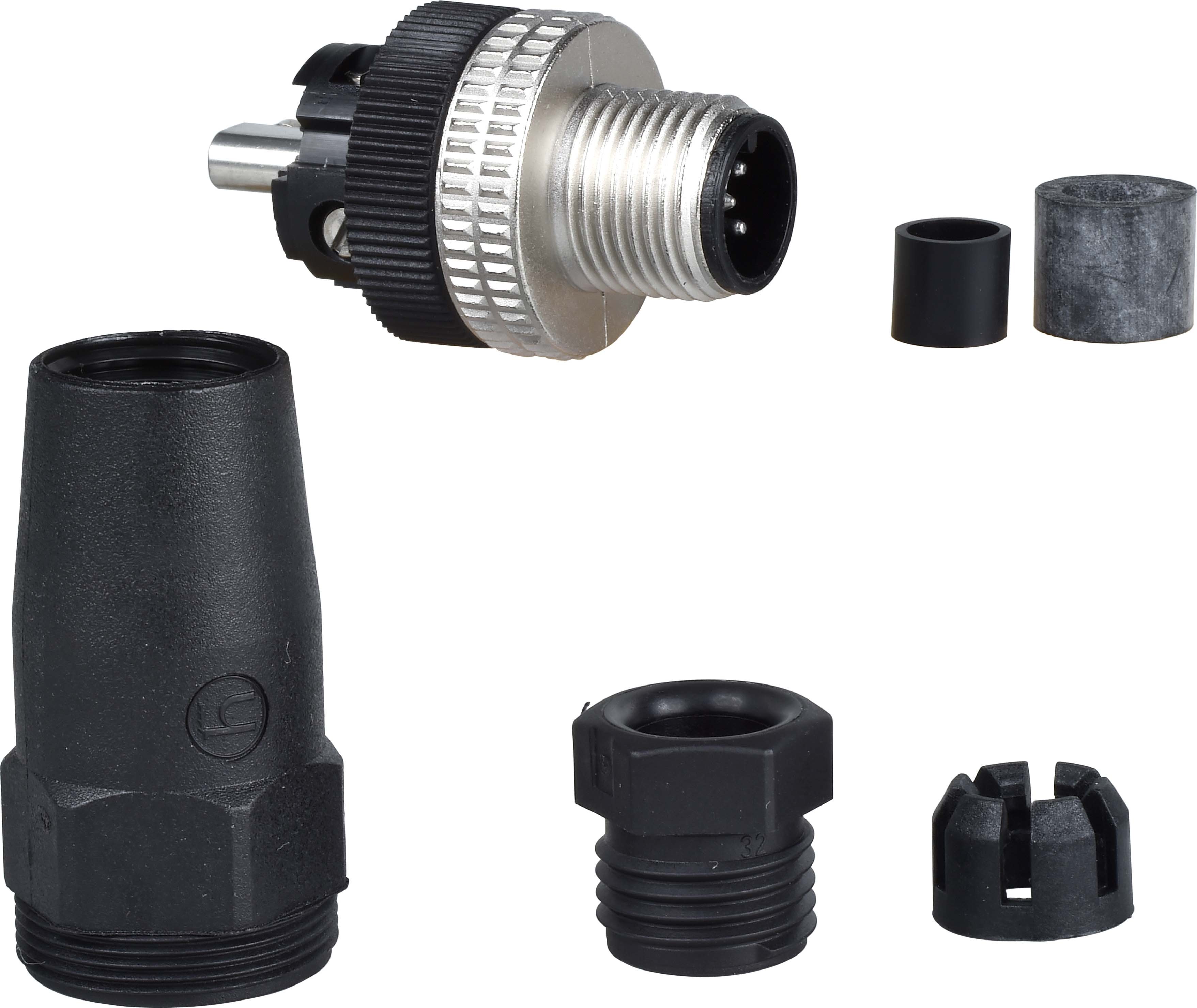 Schneider Electric XZCC12MDM50B M12-Stecker 5-polig gerade Kabelverschraubung Pg 7