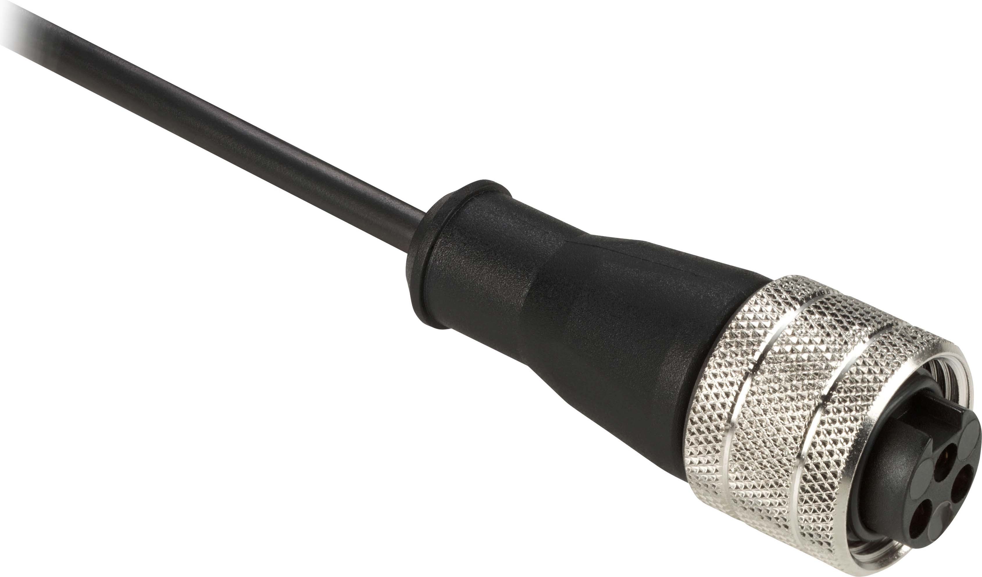 Schneider Electric XZCP1865L5 XZ-Vorverdrahtete Buchsen gerade 1/2" 20 UNF 3-polig PUR 5 Meter Kabel