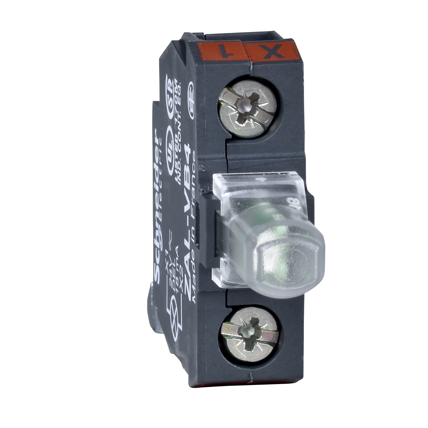 Schneider Electric ZALVB5 Bel.bl. für Steuereinh. Ø 22mm Gelb Eingebaute LED 24 V Schraubklemmen 5 Stück