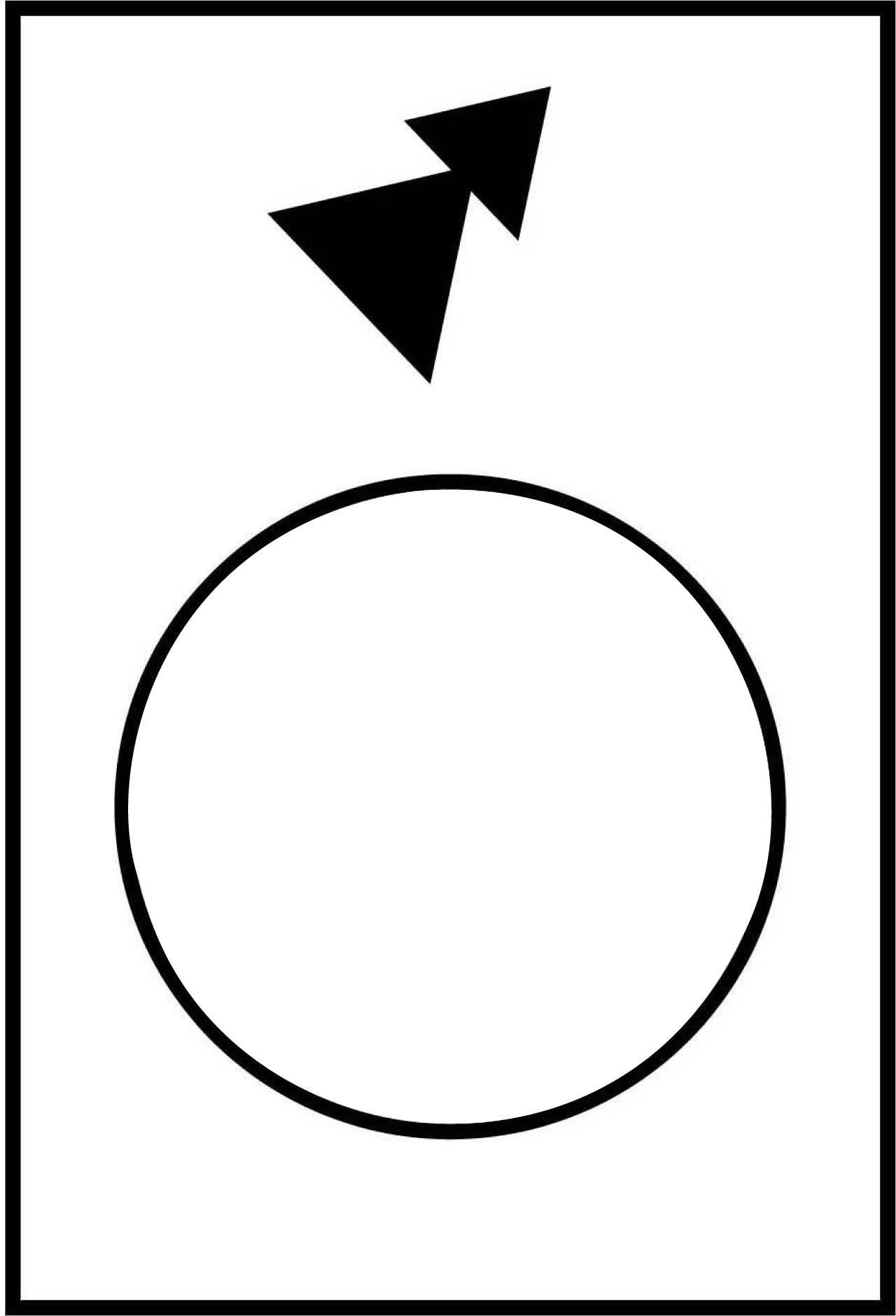 Schneider ZB2BY4965 Bezeichnungsschild, 30x40mm, weiß, vorwärts, langsam-schnell