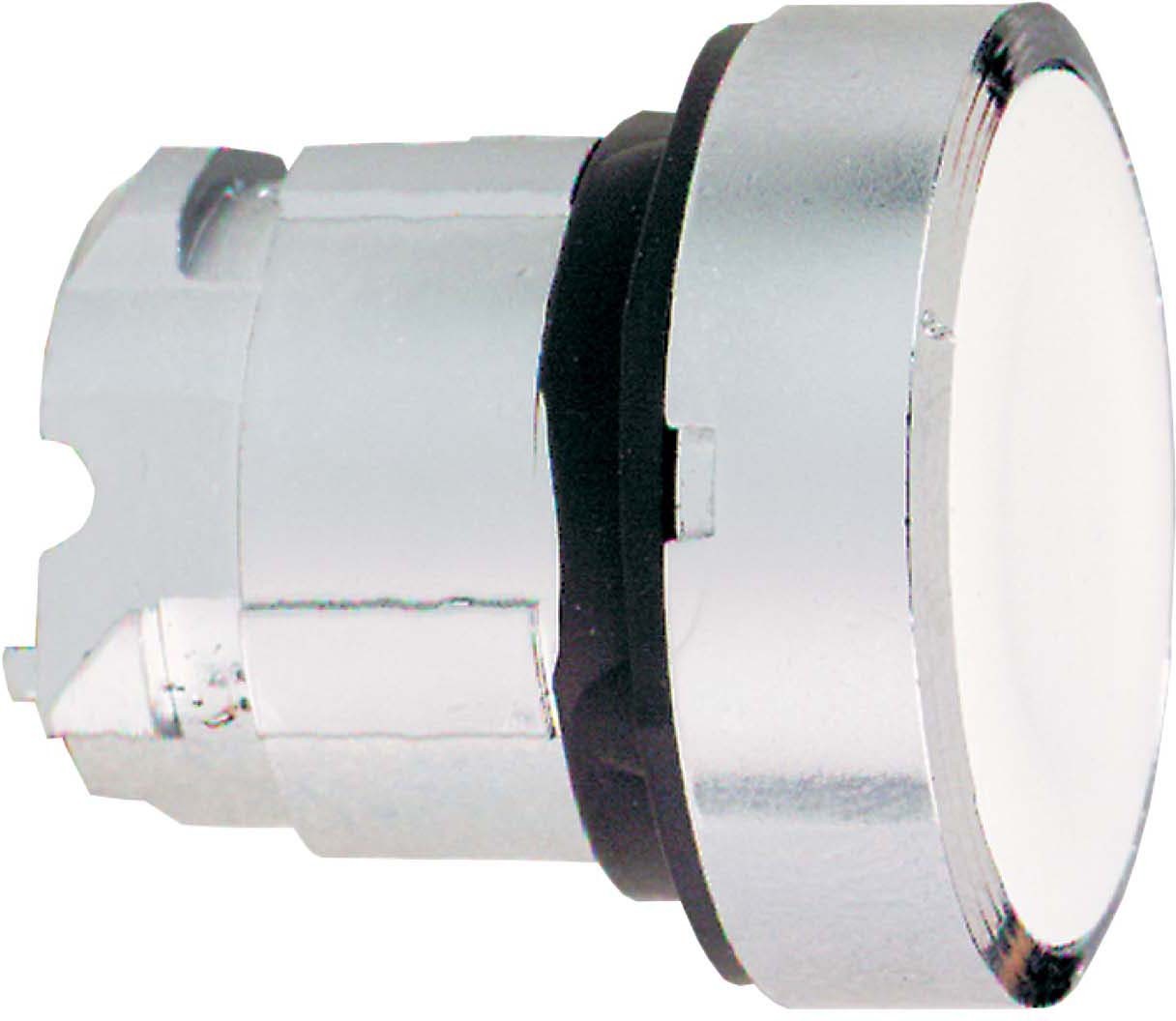 Schneider ZB4BA1 Drucktaster, Frontelement, Harmony XB4, Metall, 22mm, weiß, unbeschriftet, tastend