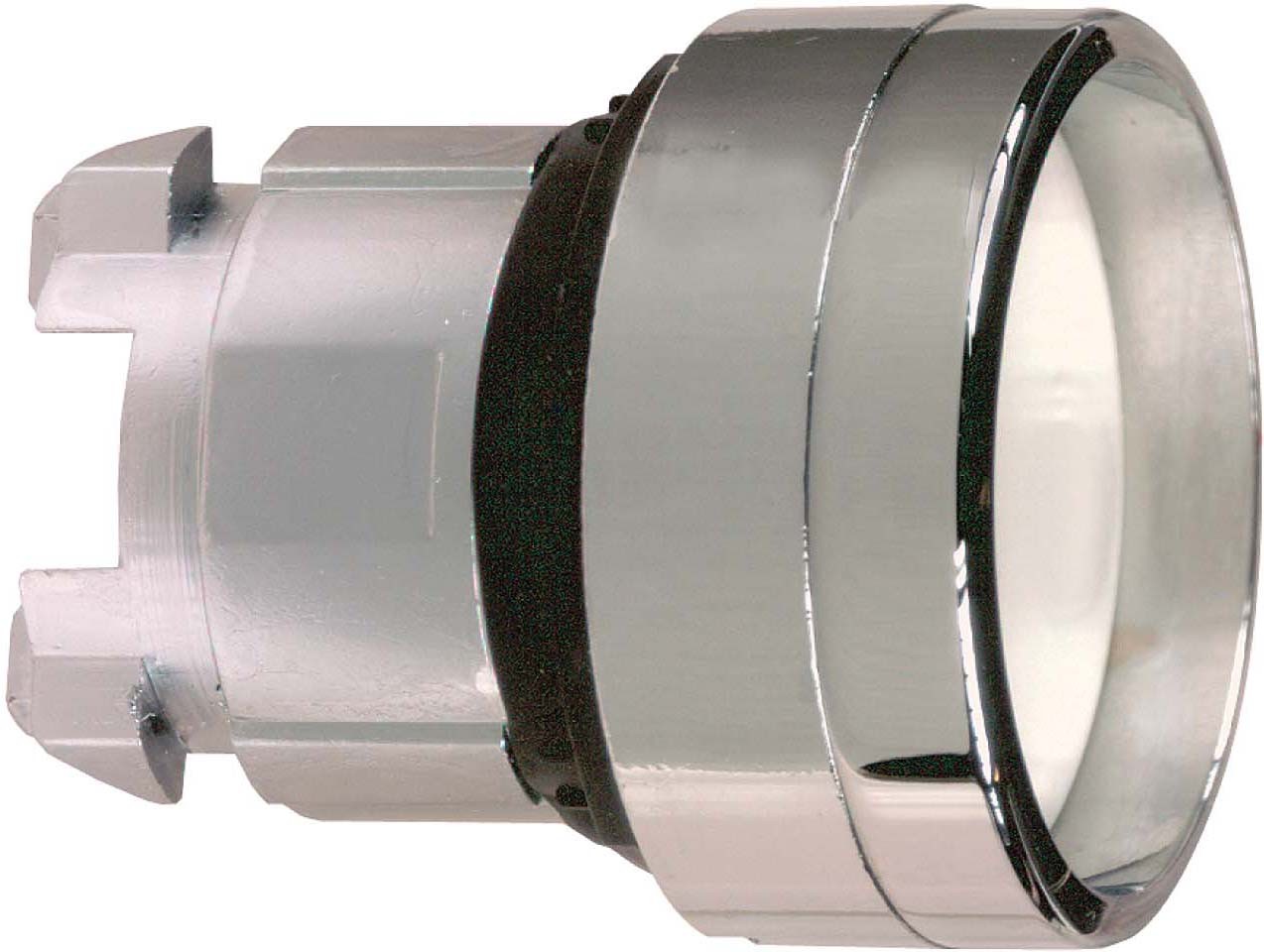 Schneider ZB4BA16 Drucktaster, Frontelement, Harmony XB4, Metall, 22mm, weiß, zurückgesetzt, unbeschriftet, tastend