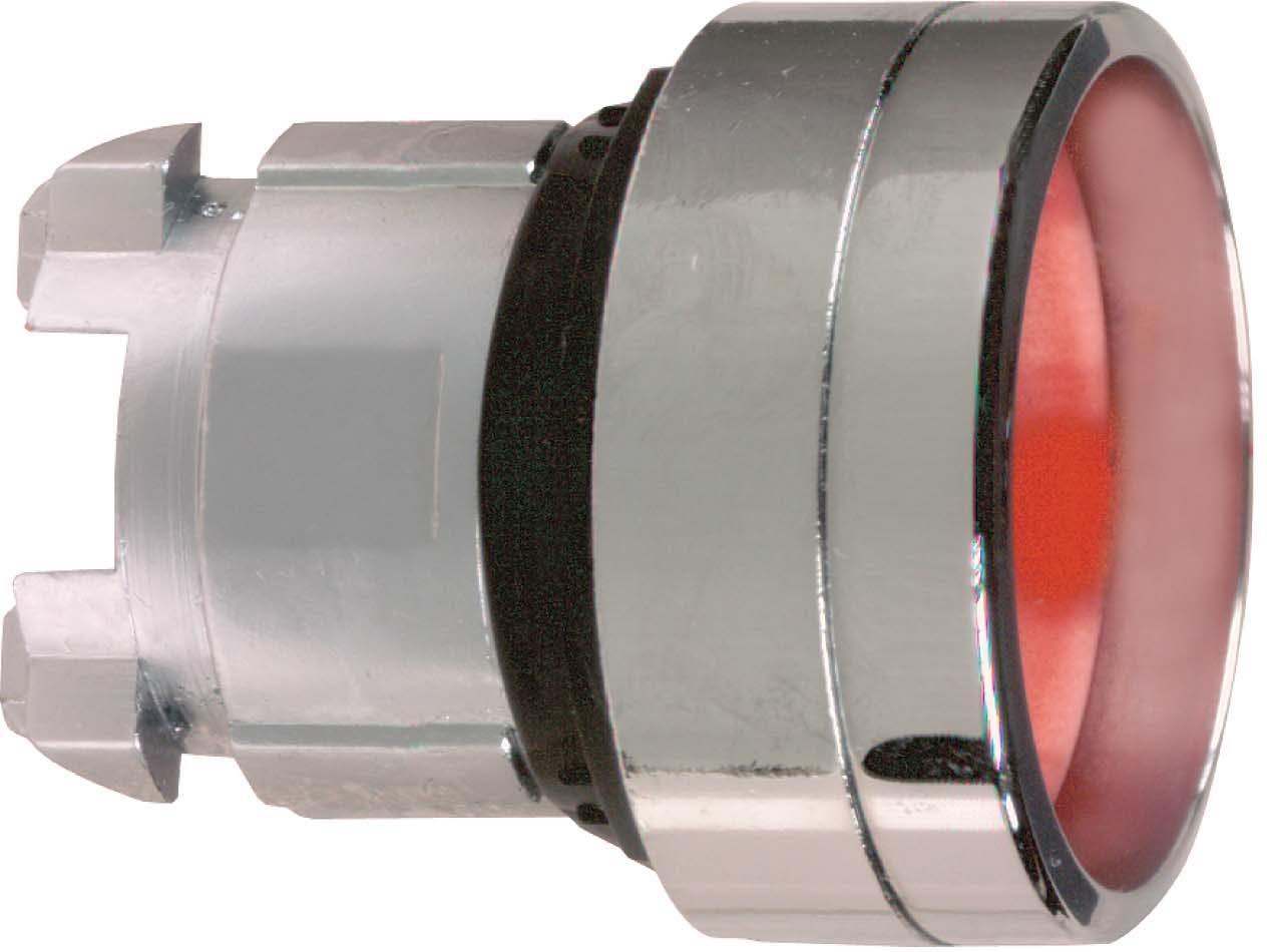 Schneider ZB4BA46 Drucktaster, Frontelement, Harmony XB4, Metall, 22mm, rot, zurückgesetzt, unbeschriftet, tastend