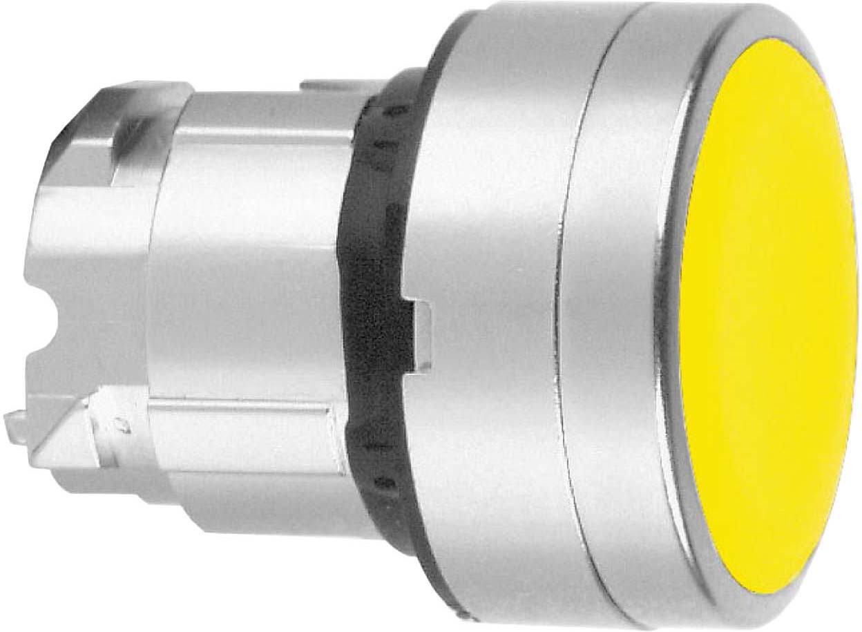 Schneider ZB4BA54 Drucktaster, Frontelement, Harmony XB4, Metall, 22mm, orange, unbeschriftet, tastend, hoch