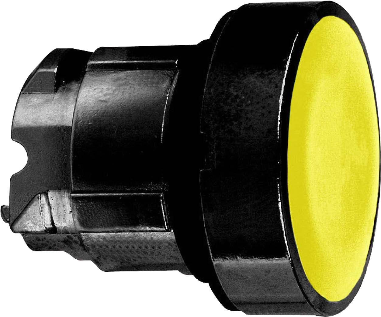 Schneider ZB4BA57 Drucktaster, Frontelement, Harmony XB4, Metall schwarz, 22mm, orange, unbeschriftet, tastend