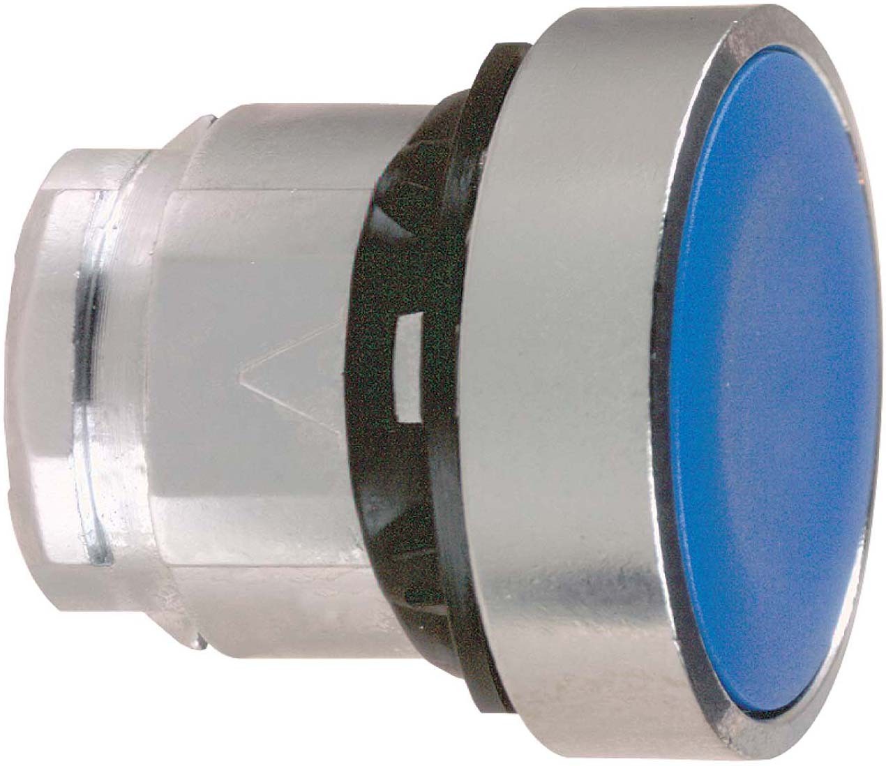 Schneider ZB4BA6 Drucktaster, Frontelement, Harmony XB4, Metall, 22mm, blau, unbeschriftet, tastend