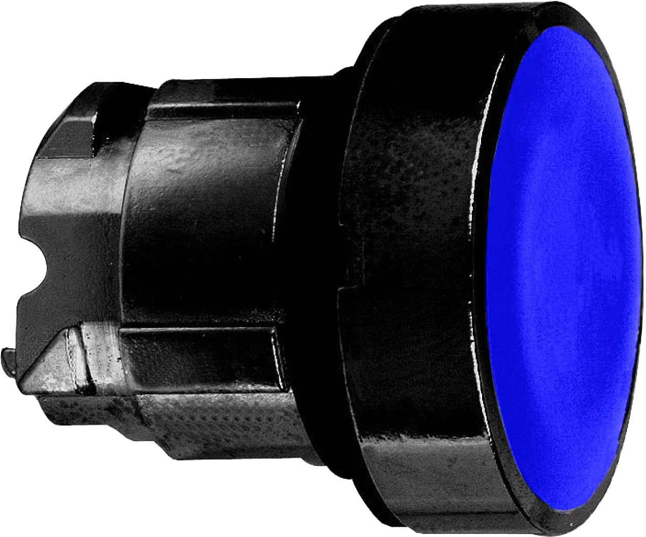 Schneider Electric ZB4BA67 Frontelement für Drucktaster ZB4 tastend blau Ø 22 mm