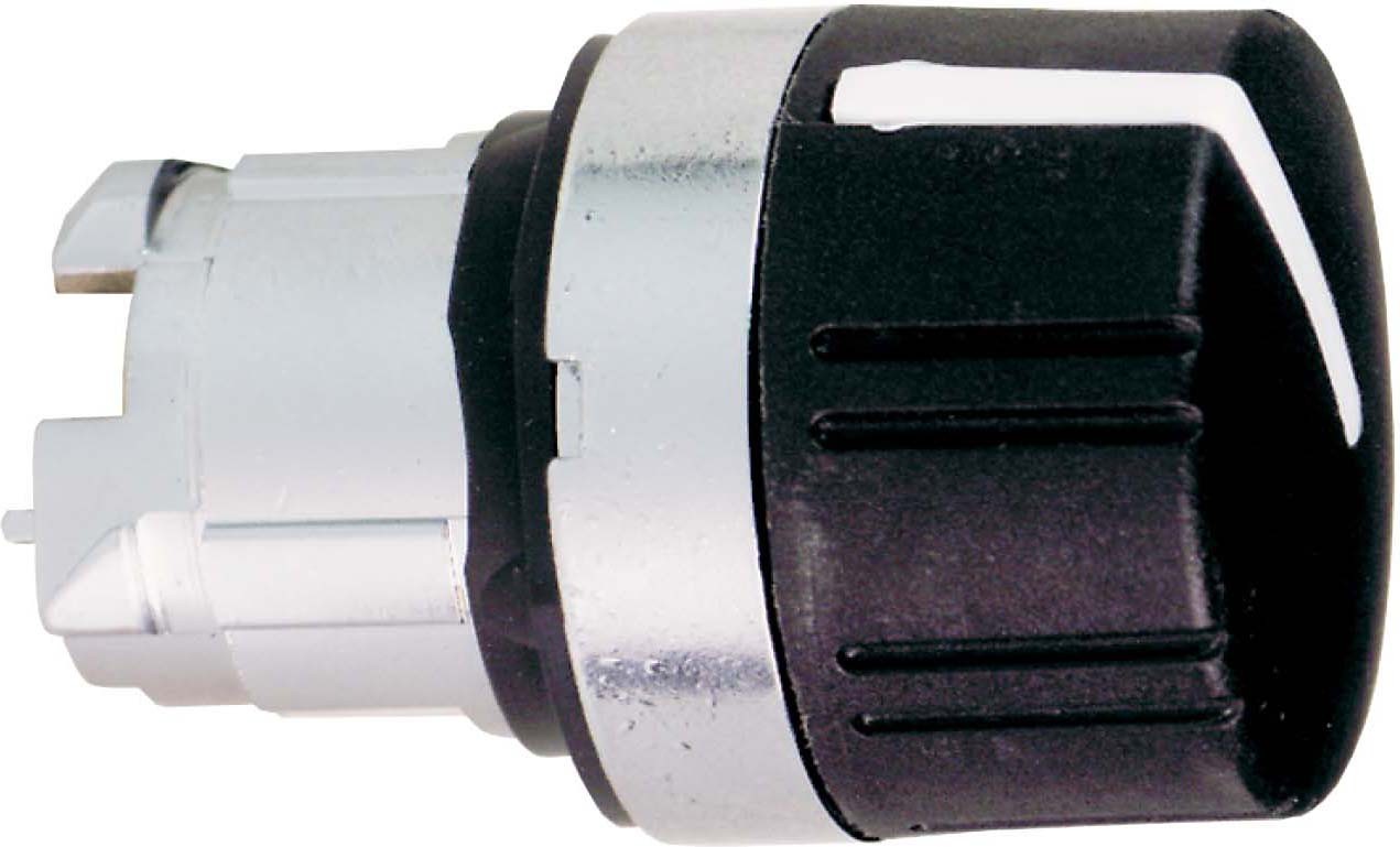 Schneider ZB4BD29 Drehwahlschalter, Frontelement, Harmony XB4, Metall, 22mm, schwarz, 2 Stellungen, rastend