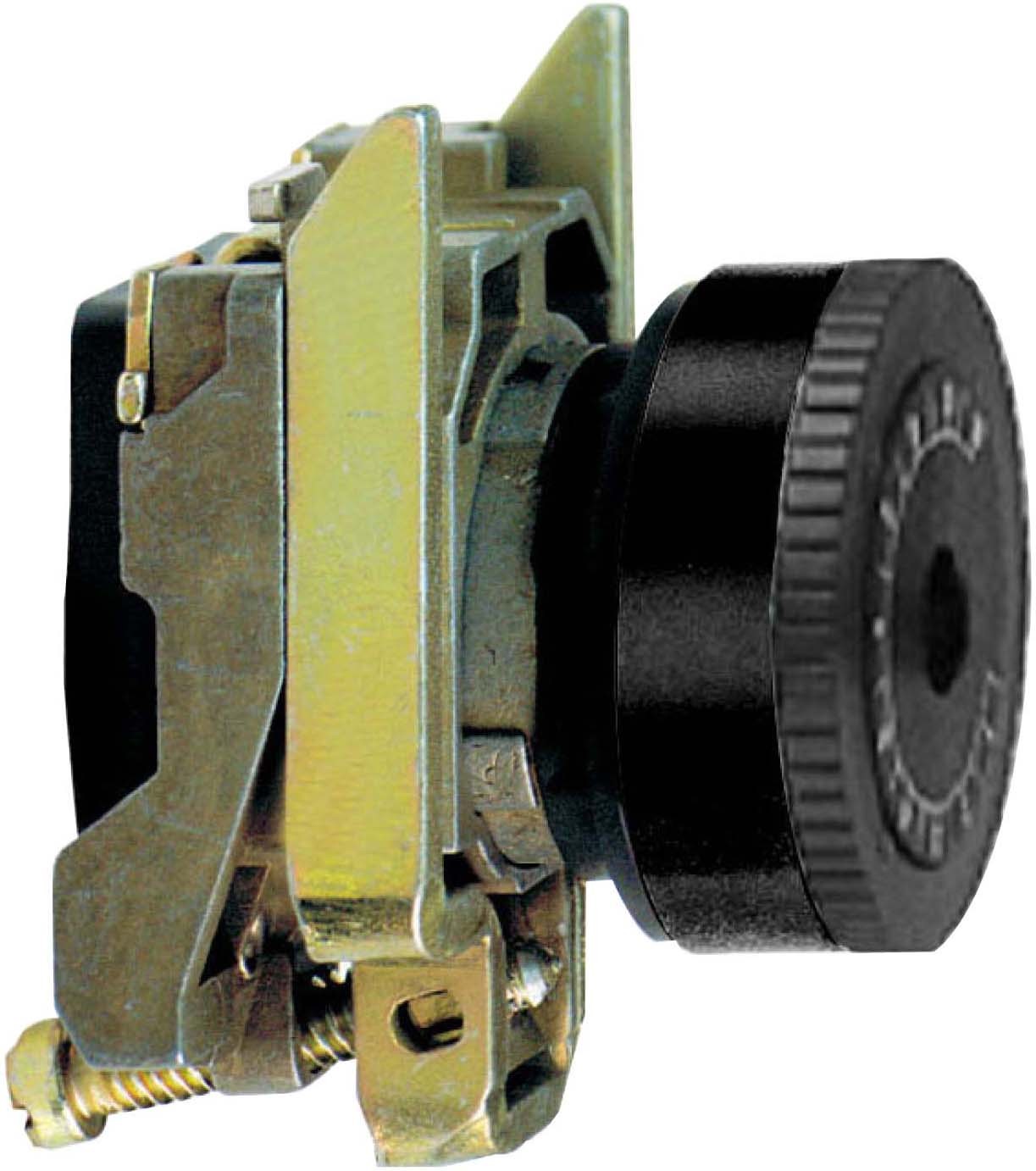 Schneider ZB4BD9127 Potentiometer, Frontelement, Harmony XB4, Metall schwarz, 22mm, schwarz, für Potentiometer Achslänge 45-50mm, Achse 6mm