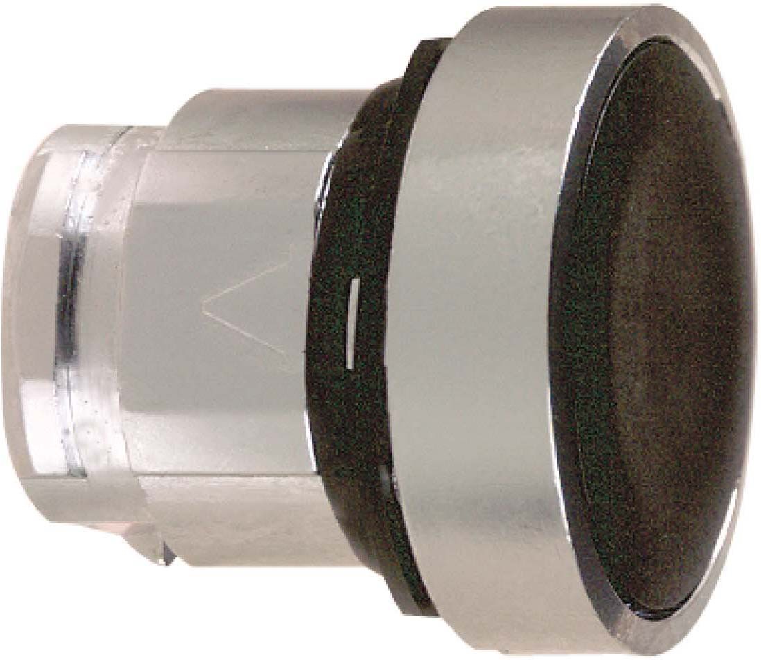 Schneider ZB4BH02 Drucktaster, Frontelement, Harmony XB4, Metall, 22mm, schwarz, unbeschriftet, rastend
