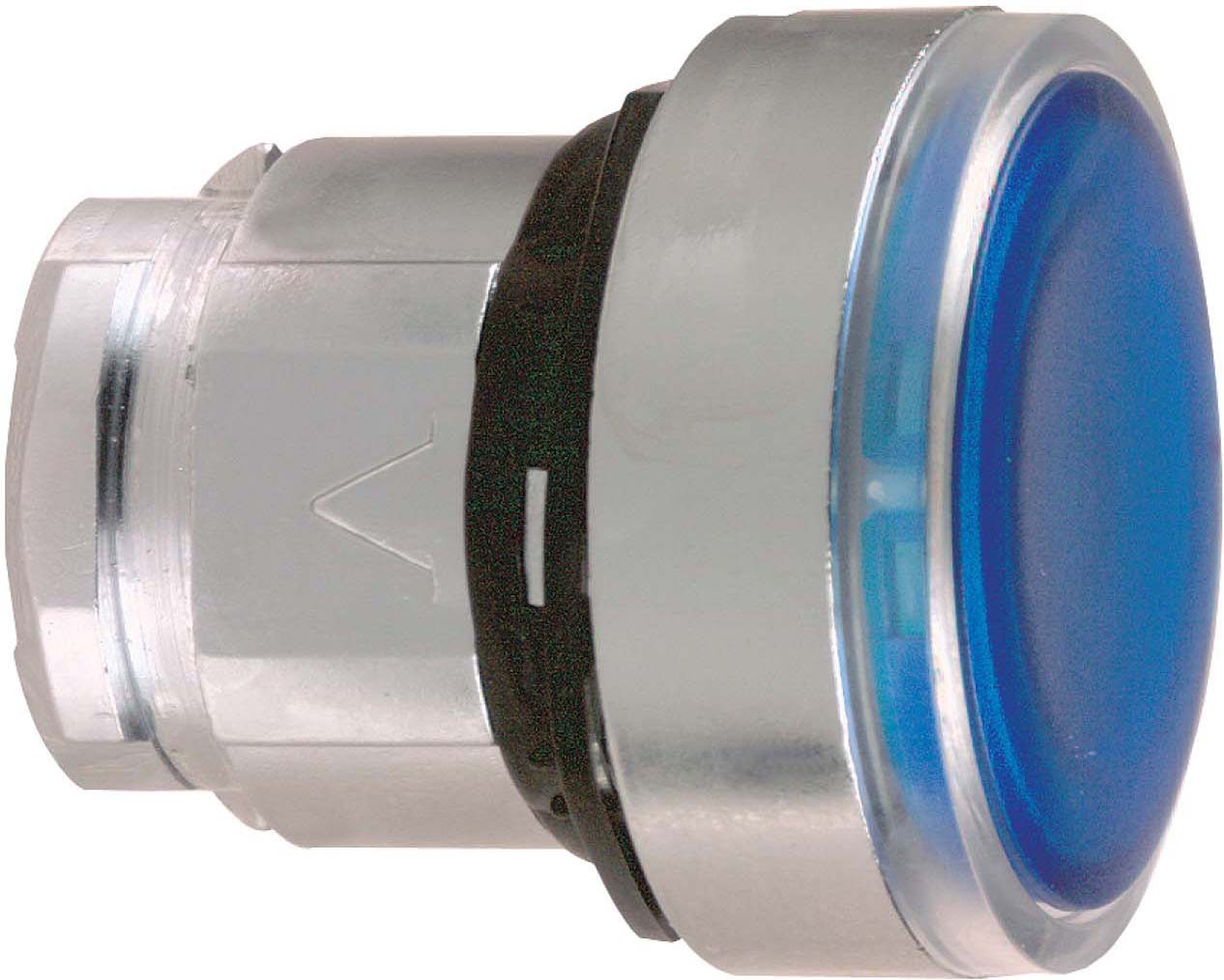 Schneider Electric ZB4BH063 Frontelement für Leuchtdrucktaster ZB4 rastend blau Ø 22 mm